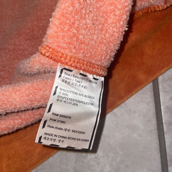 SAMARIA LEAH Aspen Spice Orange Lace-Up Hooded 2 Piece Sweatsuit Size M - Picture 10 of 16